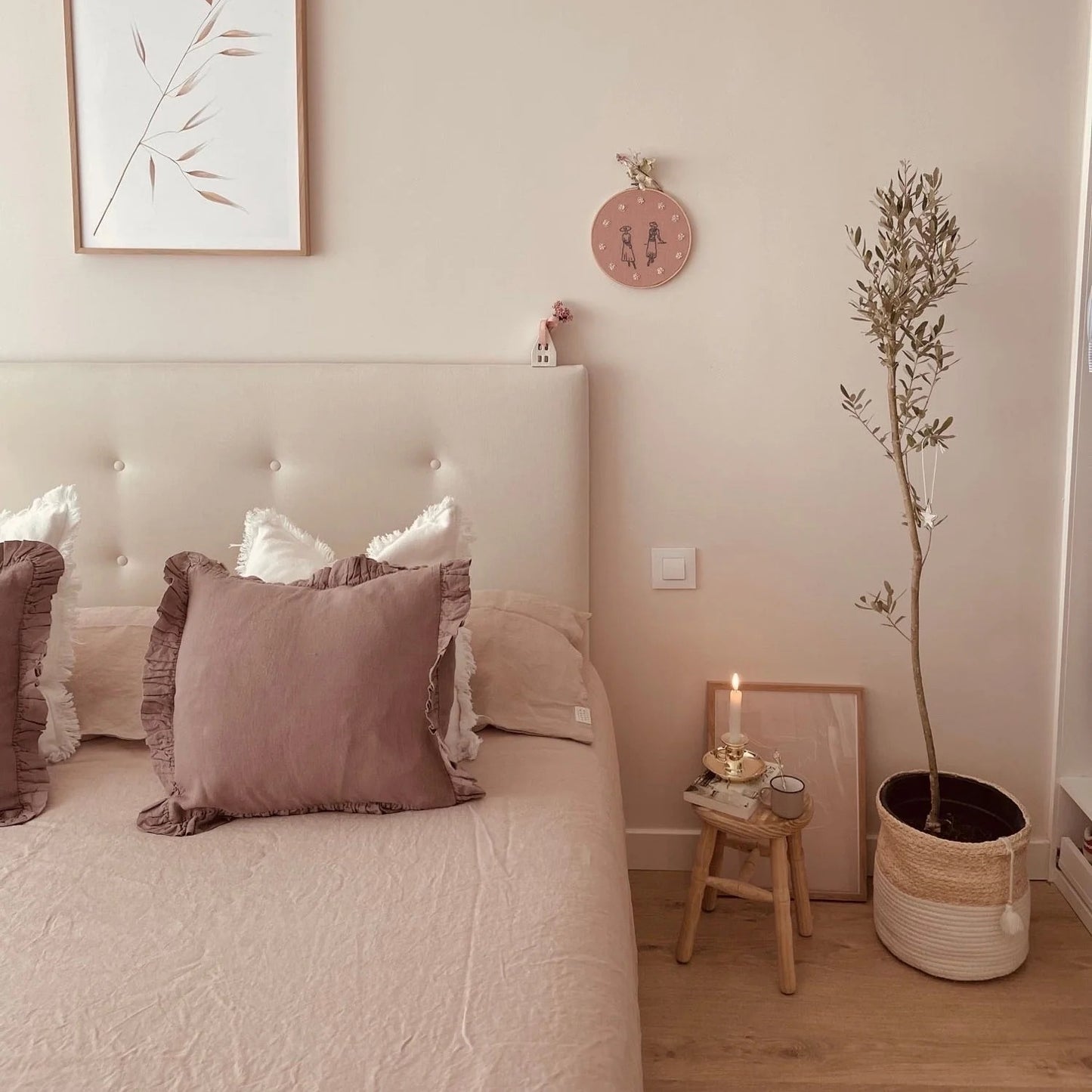 Frilled Linen Pillowcase | Ruffle Border | 100% European Flax | OEKO-TEX Certified