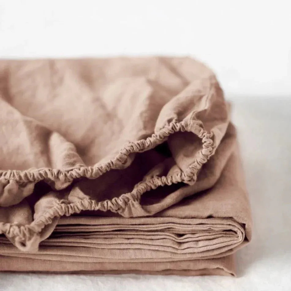 Linen Fitted Sheet | All Colors | 100% European Flax | OEKO-TEX Certified
