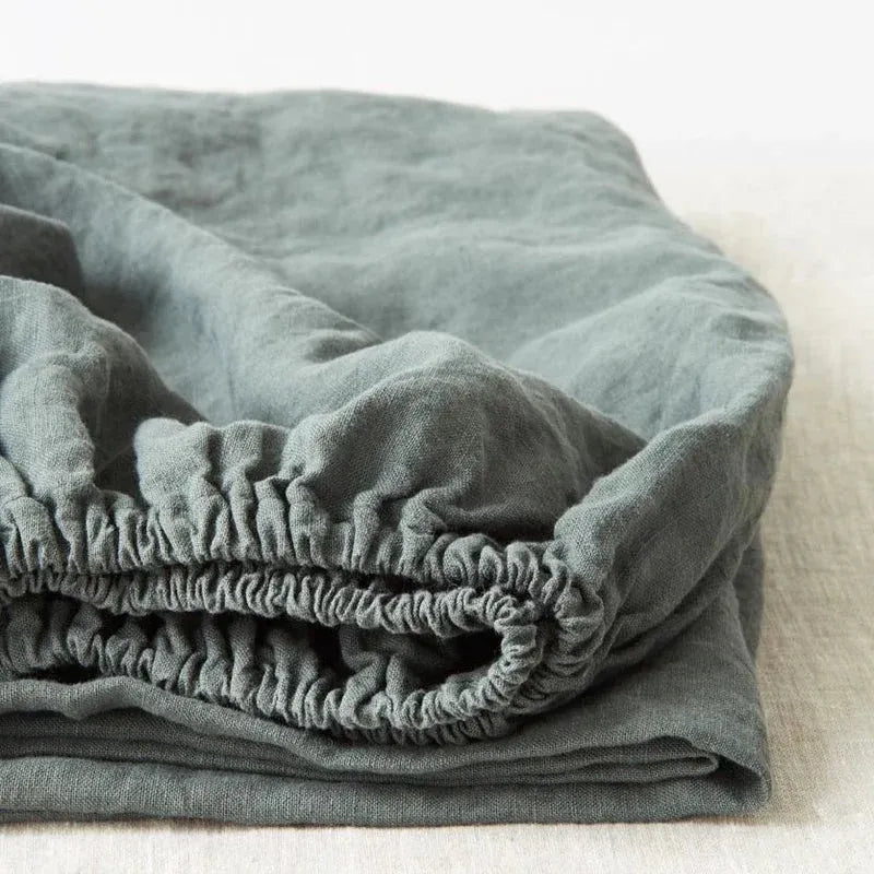 Linen Fitted Sheet | All Colors | 100% European Flax | OEKO-TEX Certified
