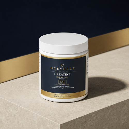 Ocevelle Creatine Hydration Powder elevated product angle