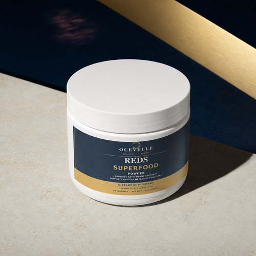 Ocevelle Reds Superfood elevated product angle